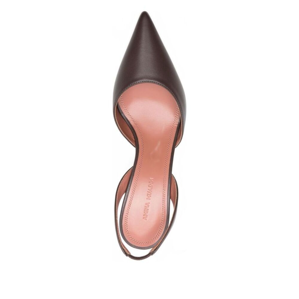 Amina Muaddi Women's With Heel Brown - Picture 4 of 4